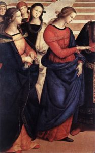 DETALLE DE LOS DESPOSORIOS DE LA VIRGEN. RAFAEL. Pinacote de Brera. Milán. (1504)