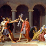 JURAMENTO DE LOS HORACIOS. J. L. DAVID. Louvre. París. (1784)