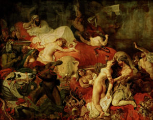 LA MUERTE DE SARDANÁPALO. DELACROIX. Museo del Louvre. París. (1827)