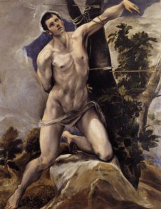 MARTIRIO DE SAN SEBASTIÁN. EL GRECO. Catedral de Palencia. (1578)