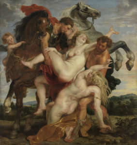 RAPTO DE LA SHIJAS DE LEUCIPO. RUBENS. Alte Pinakothek. Múnich. (1616)