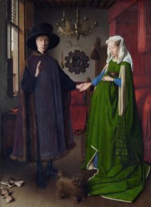 RETRATO DE GIOVANNI ARNOLFINI Y SU ESPOSA. J. VAN EYCK National Gallery. Londres.(1434)