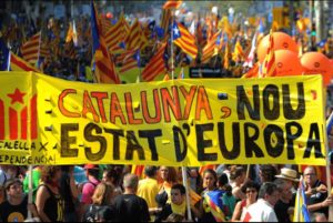 Manifestación independentista catalana