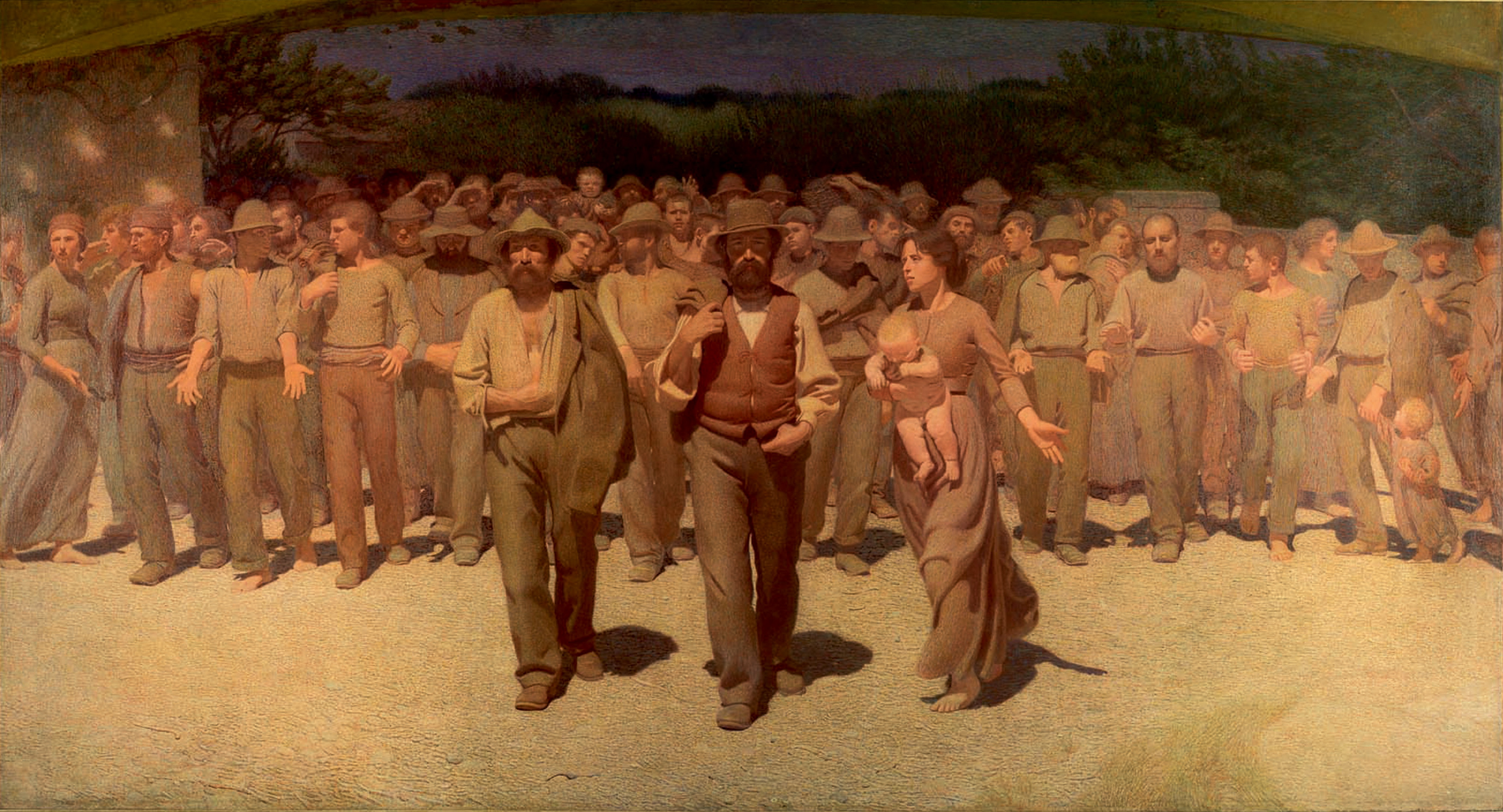 EL CUARTO ESTADO. G. PELLIZZA. Museo del Novecento. Milán. (1901)