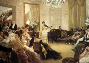 HUSH! (THE CONCERT. JAMES TISSOT. Manchester Art Gallery. (1875)