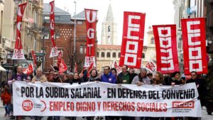 MANIFESTACIÓN SINDICAL EN LEÓN