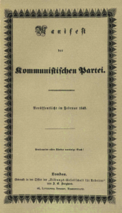 PRIMERA EDICIÓN DEL MANIFIESTO COMUNISTA (1848)