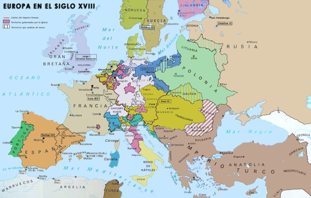 EUROPA EN LA SEGUNDA MITAD DEL SIGLO XVIII