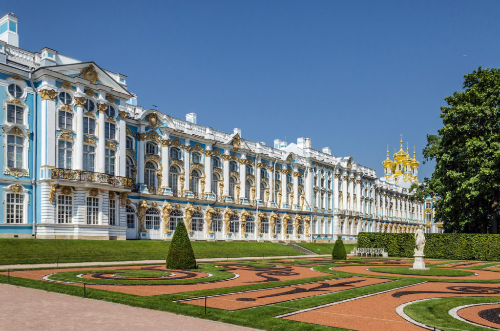 PALACIO DE CATALINA. F. B. RASTRELLI. Pushkin (1756)