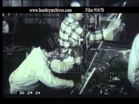 Detroit Car Plant, 1950's - Film 91670