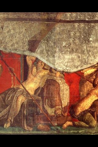 COMPOSICIÓN DEL FRESCO DE LA VILLA DE LOS MISTERIOS. ANÓNIMO. Pompeya. Italia. (s. I a.C.) COMPOSICIÓN DEL FRESCO DE LA VILLA DE LOS MISTERIOS. ANÓNIMO. Pompeya. Italia. (s. I a.C.)