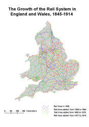 EVOLUCIÓN DEL FERROCARRIL EN INGLATERRA ENTRE 1845 Y 1914