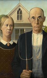AMERICAN GOTHIC. GRANT WOOD. Instituto de Arte de Chicago (1930)