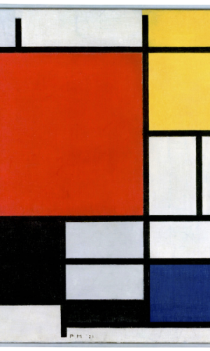 COMPOSICIÓN EN ROJO, AMARILLO Y AZUL. MONDRIAN. Gemeentemuseum. La Haya.1921