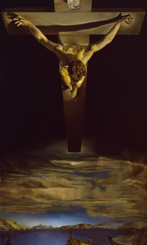 CRISTO DE SAN JUAN DE LA CRUZ. DALÍ. Kelvingrove Art Gallery and Museum. Glasgow. (1951)