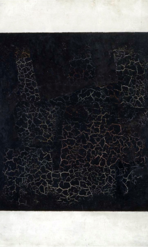 CUADRO NEGRO SOBRE FONDO BLANCO. MALEVICH. Galería Tretyakov. Moscú. 1913
