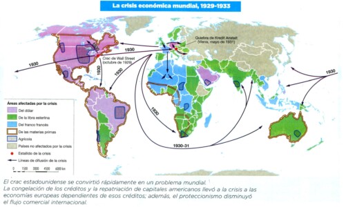 DIFERENTES ÁREAS AFECTADAS POR LA CRISIS DE 1929
