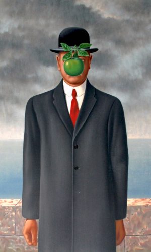 EL HIJO DEL HOMBRE. MAGRITTE. Colección particular (1965)