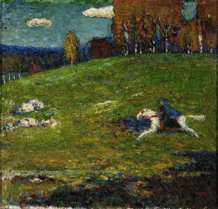 EL JINETE AZUL. WASSILY KANDINSKY. Colección privada. Zurich. (1903)