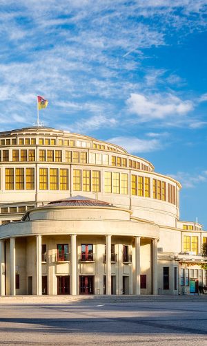 EXTERIOR DEL PABELLÓN DEL CENTENARIO. MAX BERG. Breslavia. 1913