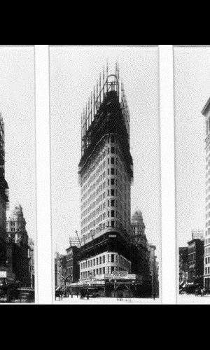FASES DE CONSTRUCCIÓN DEL EDIFICIO FLATIRON. BURNHAM Y DINKELBERG. Nueva York. 1902