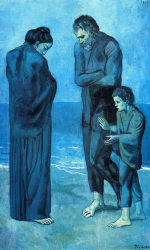 LA TRAGEDIA. PICASSO. National Gallery, Washington D.C. (1903)