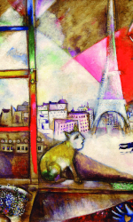 PARÍS POR LA VENTANA. MARC CHAGAL. Guggenheim Museum. Nueva York. (1913)