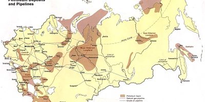 ÁREAS PETROLÍFERAS, OLEODUCTOS Y GASEODUCTOS EN LA URSS EN LOS AÑOS 80 ÁREAS PETROLÍFERAS, OLEODUCTOS Y GASEODUCTOS EN LA URSS EN LOS AÑOS 80