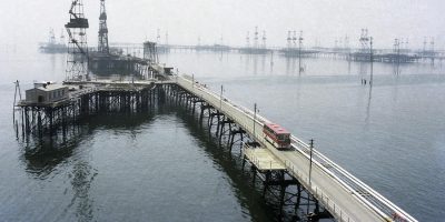 PLATAFORMAS PETROLÍFERAS SOVIÉTICAS EN EL MAR CASPIO EN 1978 PLATAFORMAS PETROLÍFERAS SOVIÉTICAS EN EL MAR CASPIO EN 1978